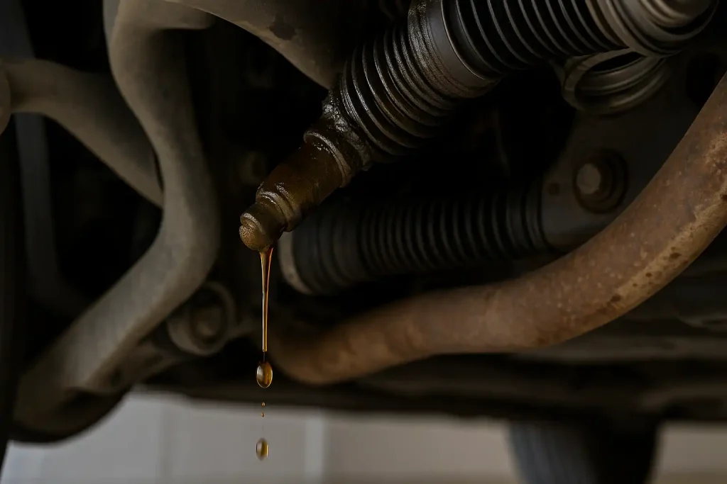 علائم نشتی روغن ساندرو